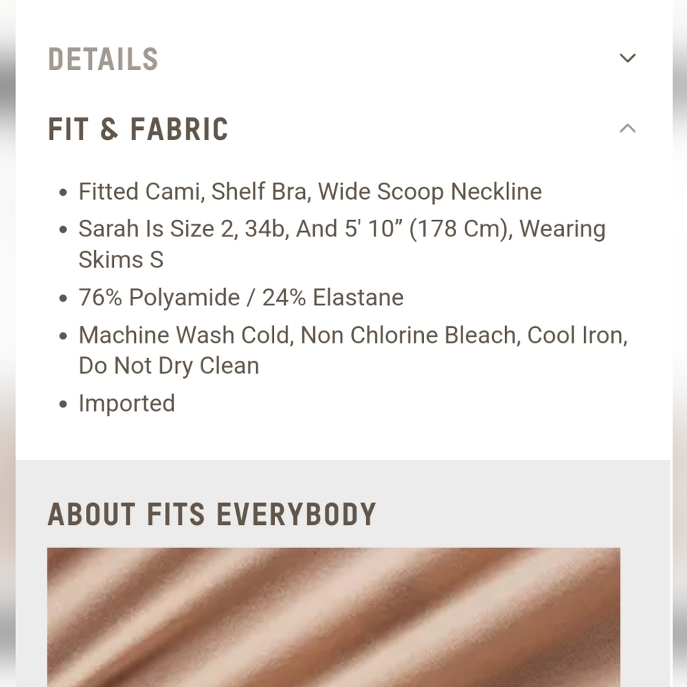 SKIMS Fits Everybody Cropped Cami - Picture 11 of 11